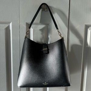 Kate Spade Leather Shoulder Bag with Magnetic Closure